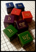 Dice : Dice - Game Dice - Unknown Colored Pairs of Letter Cubes - Ebay Aug 2010